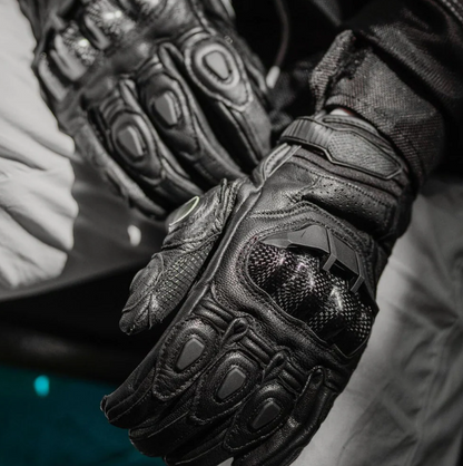 Premium Leather Motorcycle Gloves