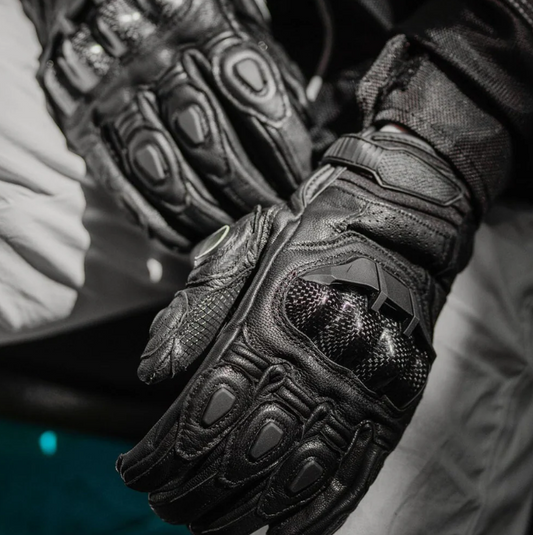 Premium Leather Motorcycle Gloves